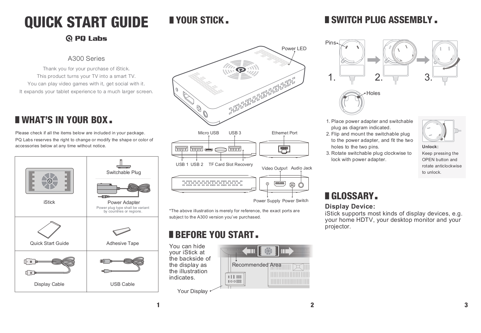 PQ Labs PQA300 User Manual