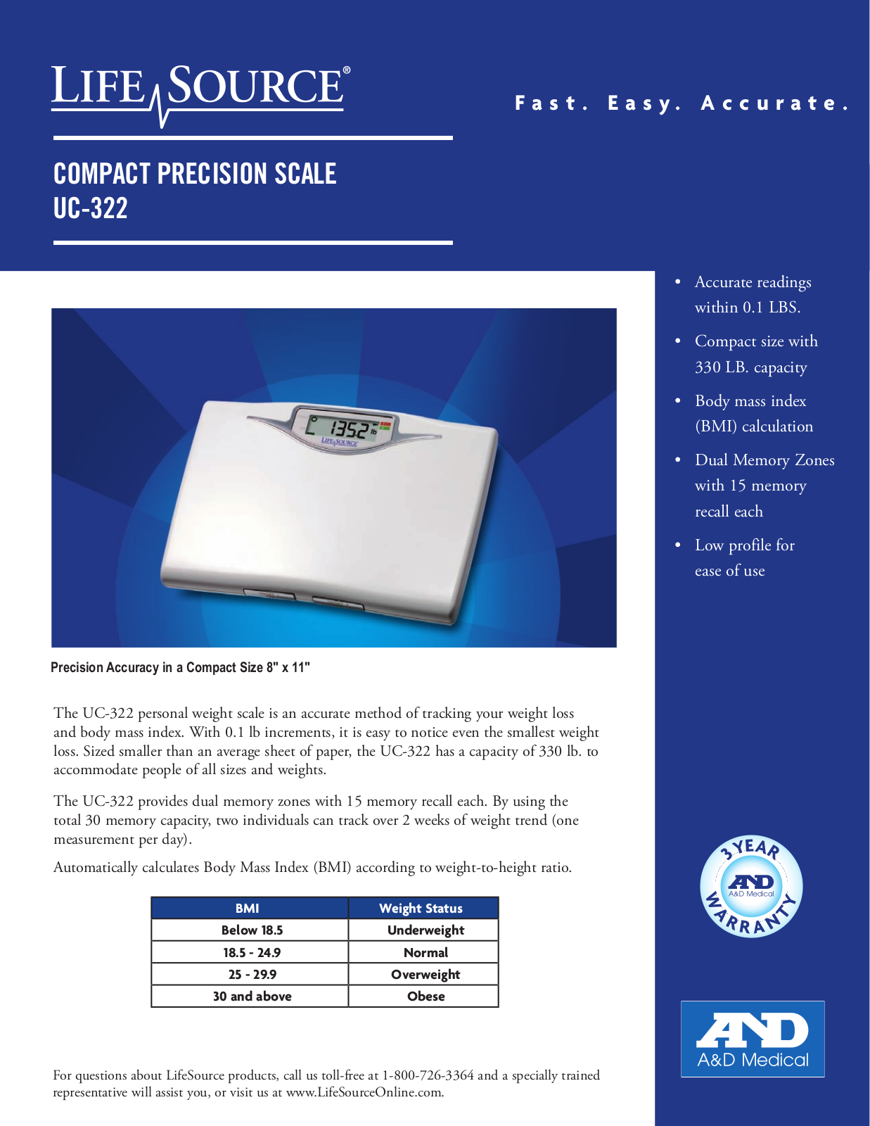 A&D UC-322 User Manual