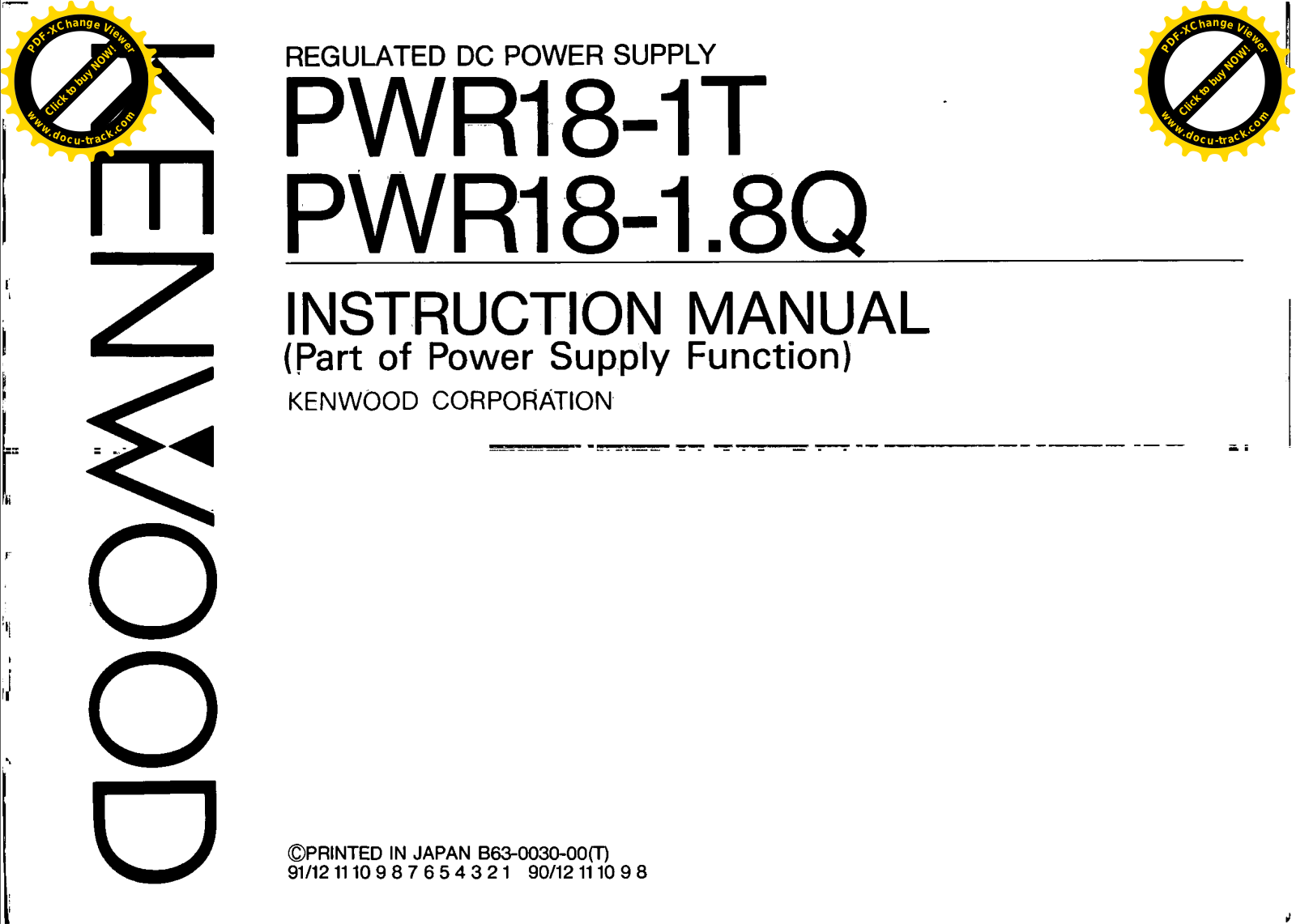 Kenwood pwr18 1t schematic