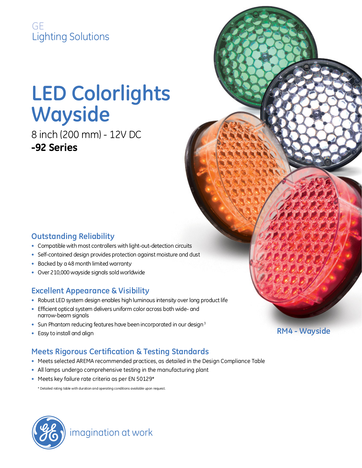 GE Wayside Signals Data Sheet