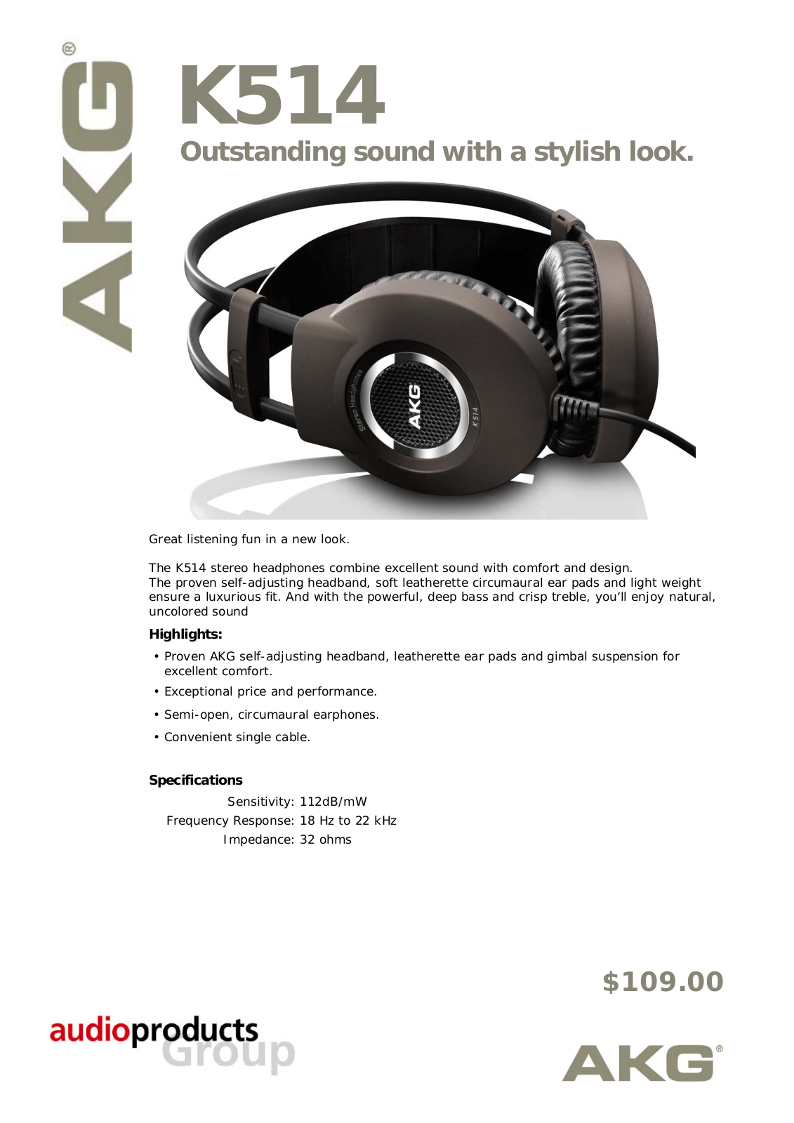 AKG K-514 Brochure