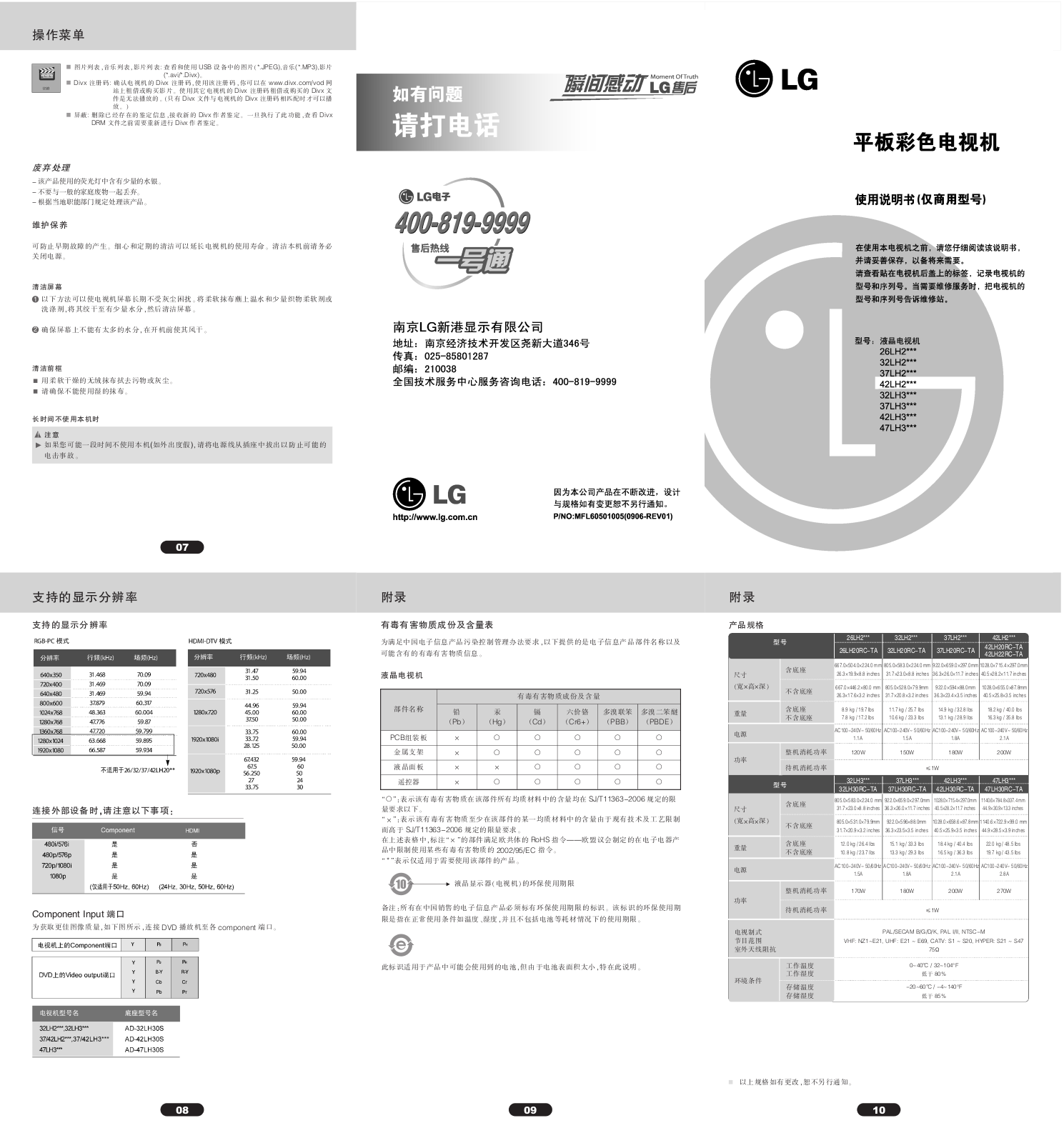 LG Television User Manual