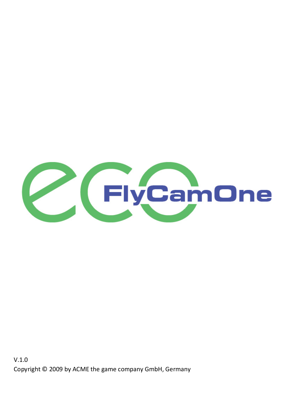 ACME FlyCamOne eco User guide