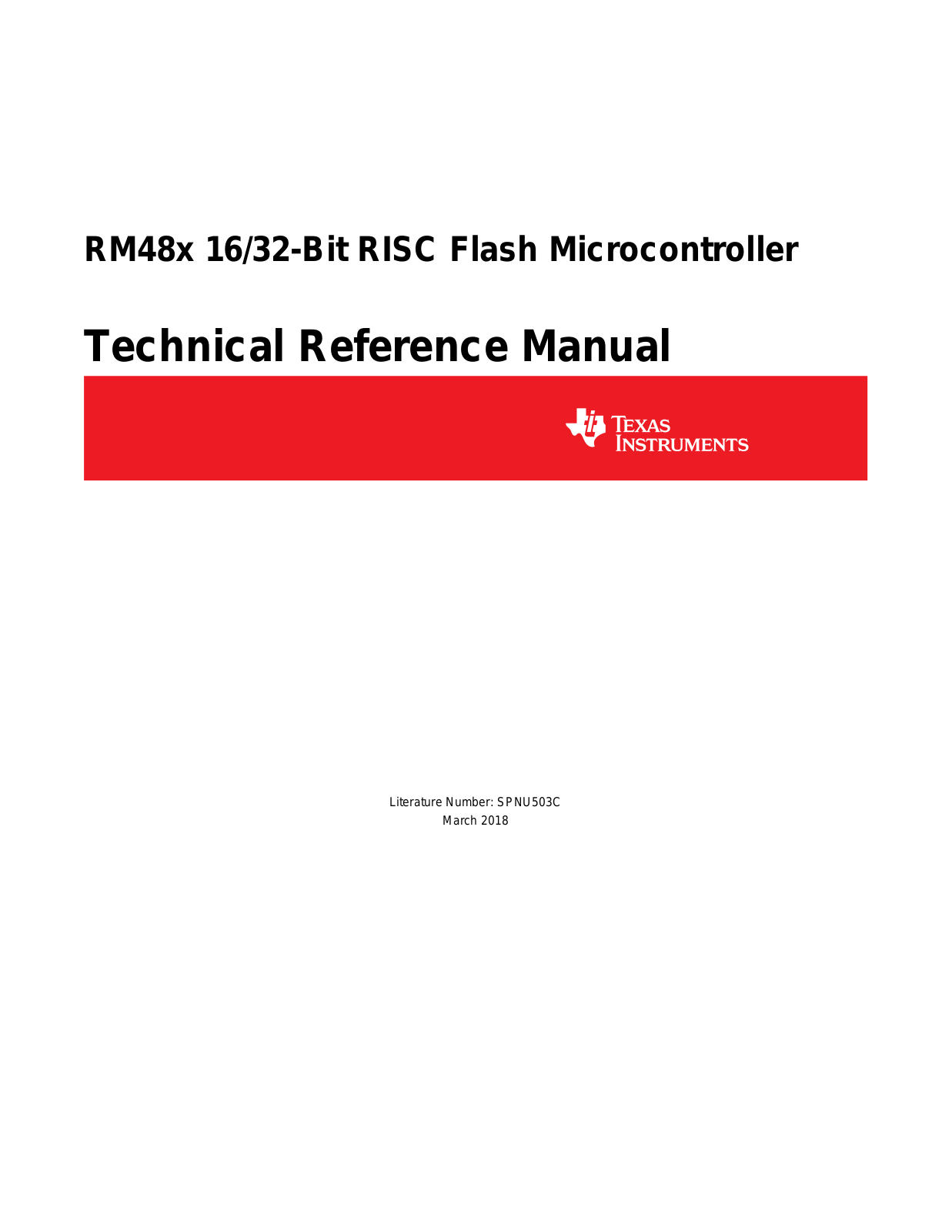 Datasheet RM48 series Datasheet (Texas Instruments) - ManualMachine.com