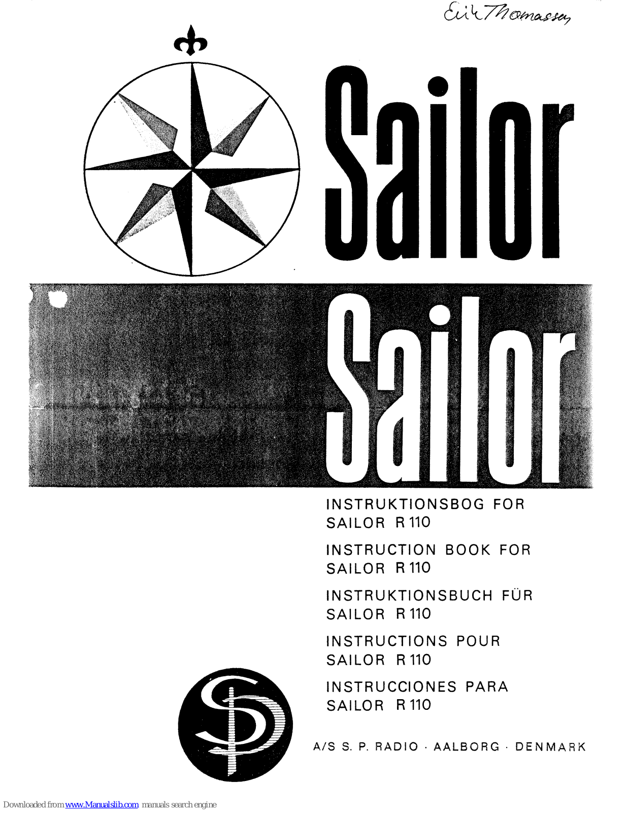 Sailor R 110 Instruction Book