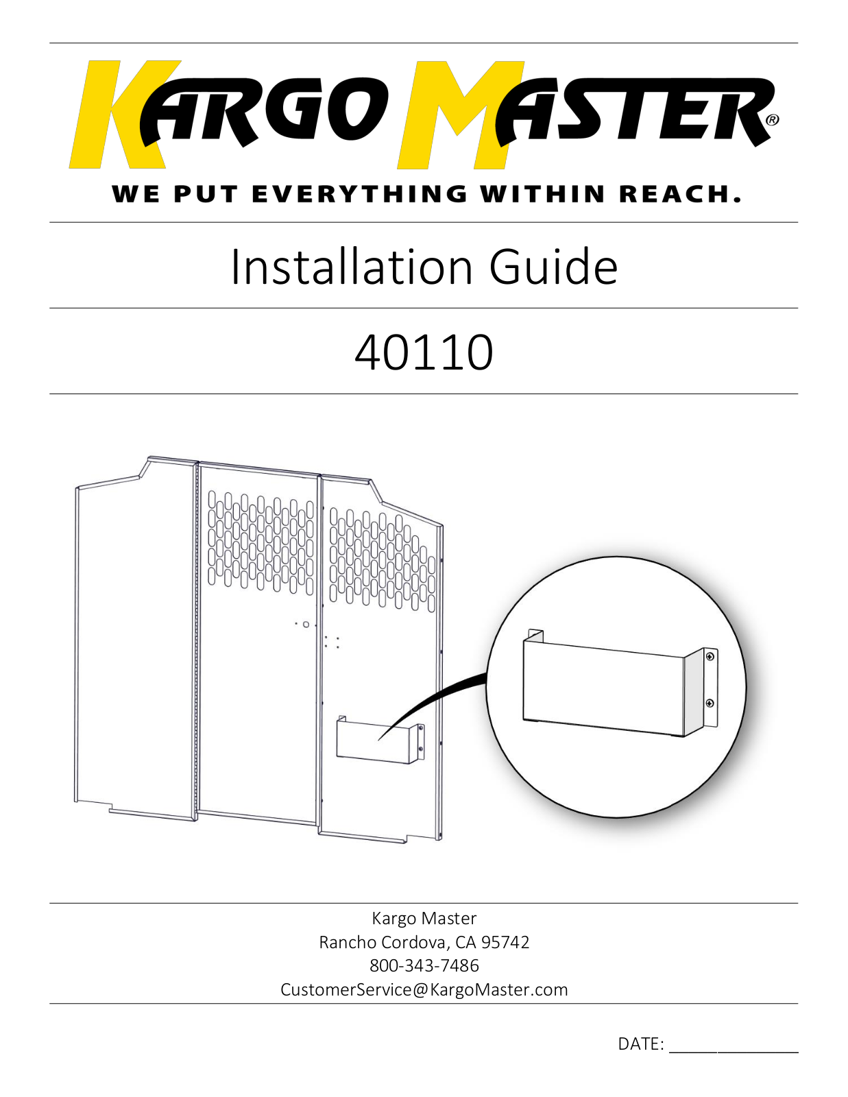 Kargo Master 40110 Installation Manual - ManualMachine.com