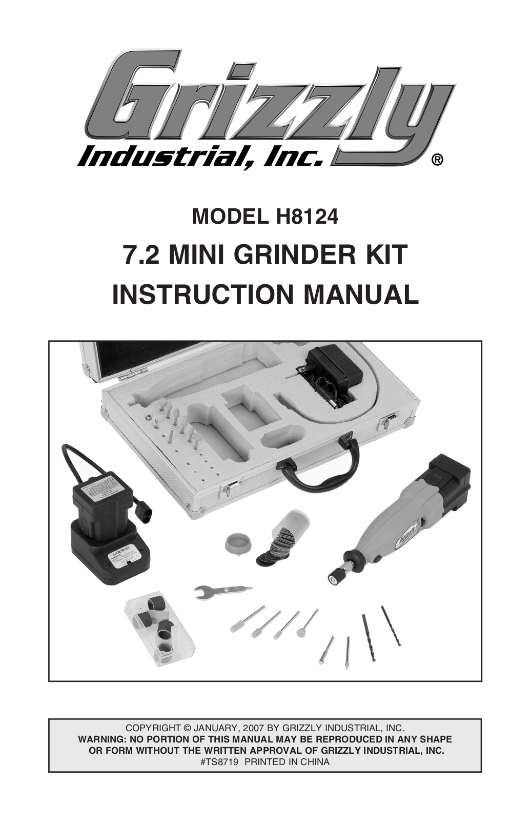 Grizzly H8124 User Manual