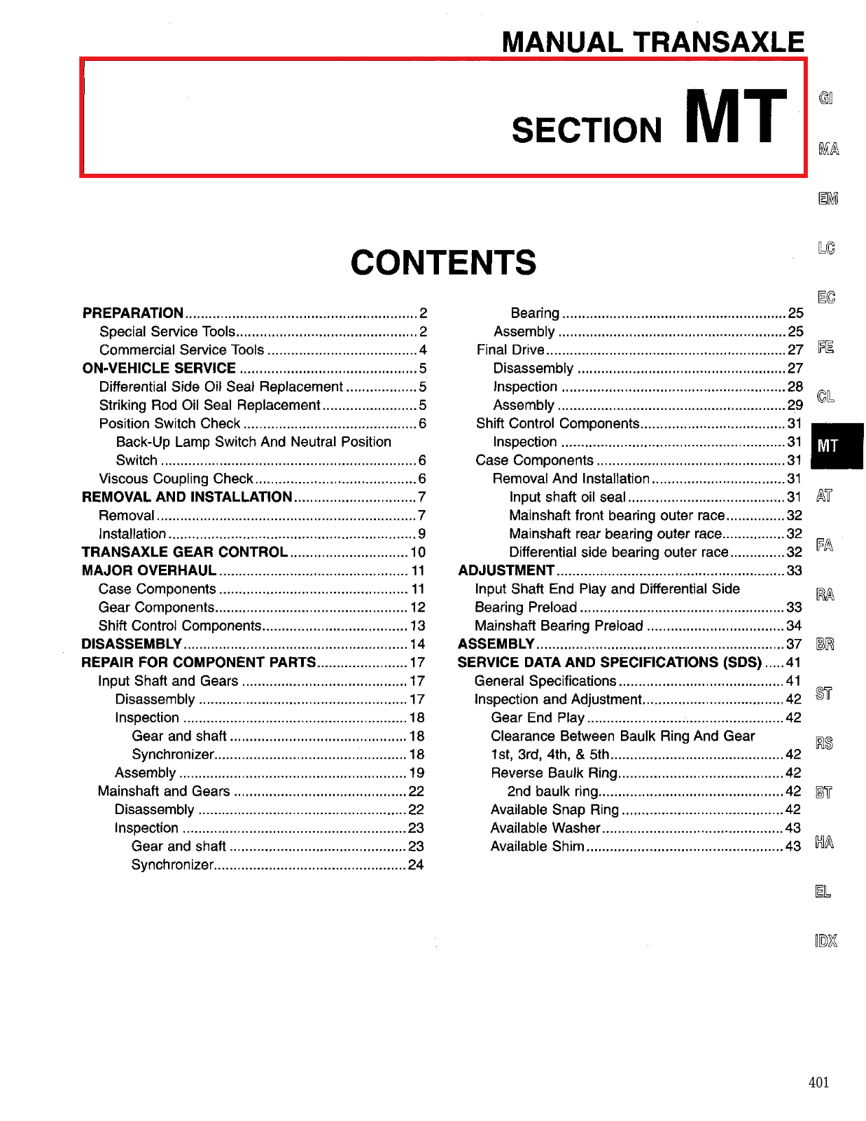 Nissan Altima 1995 Owner's Manual