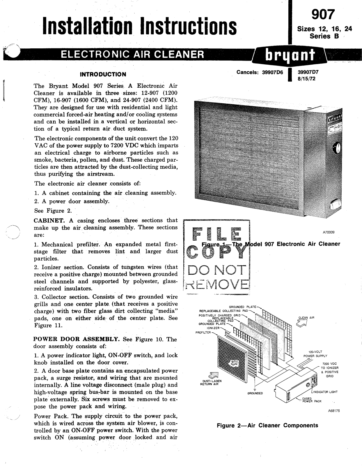 Bryant 907 User Manual