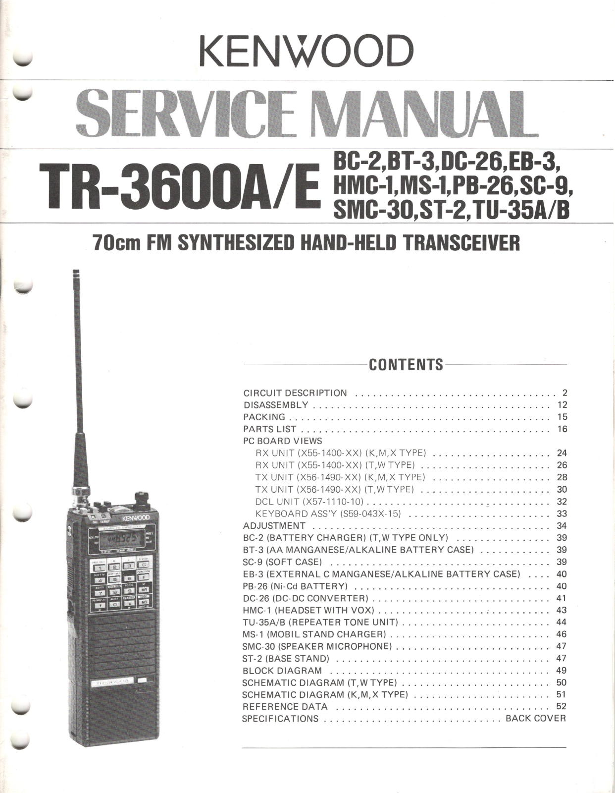Kenwood TR-3600 User guide - ManualMachine.com