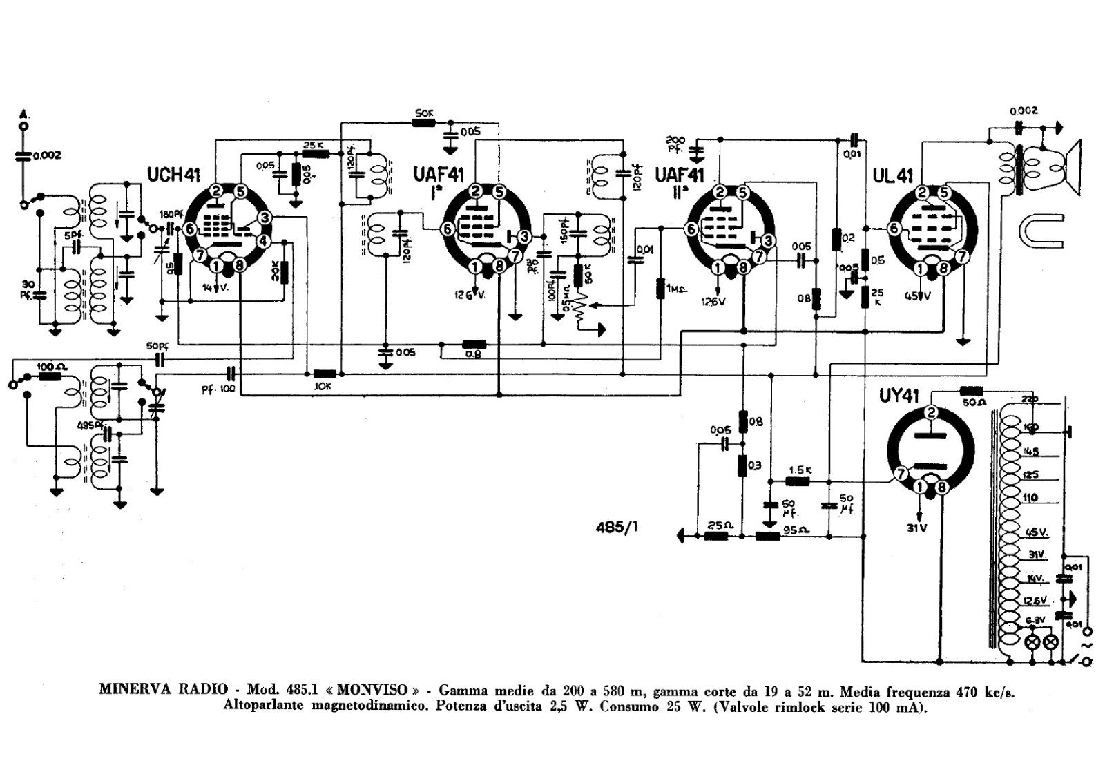 Minerva 485 1 schematic - ManualMachine.com