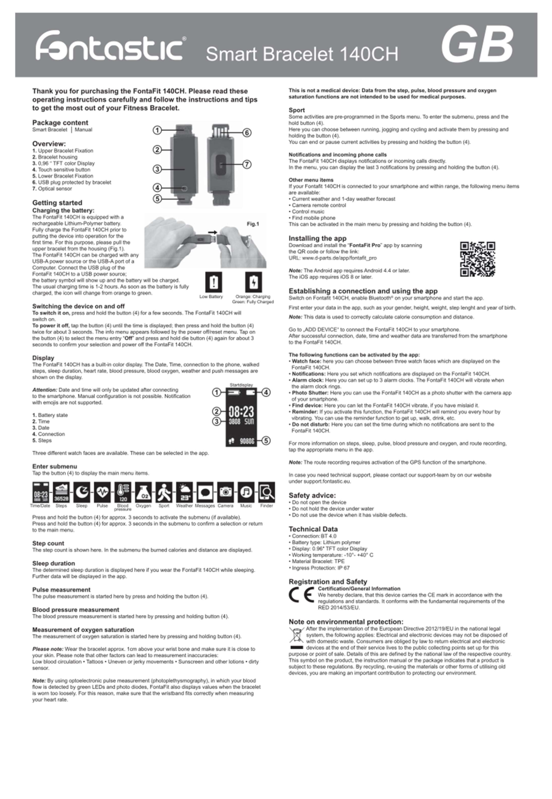 Fontastic IDATA FIT-140 User guide - ManualMachine.com