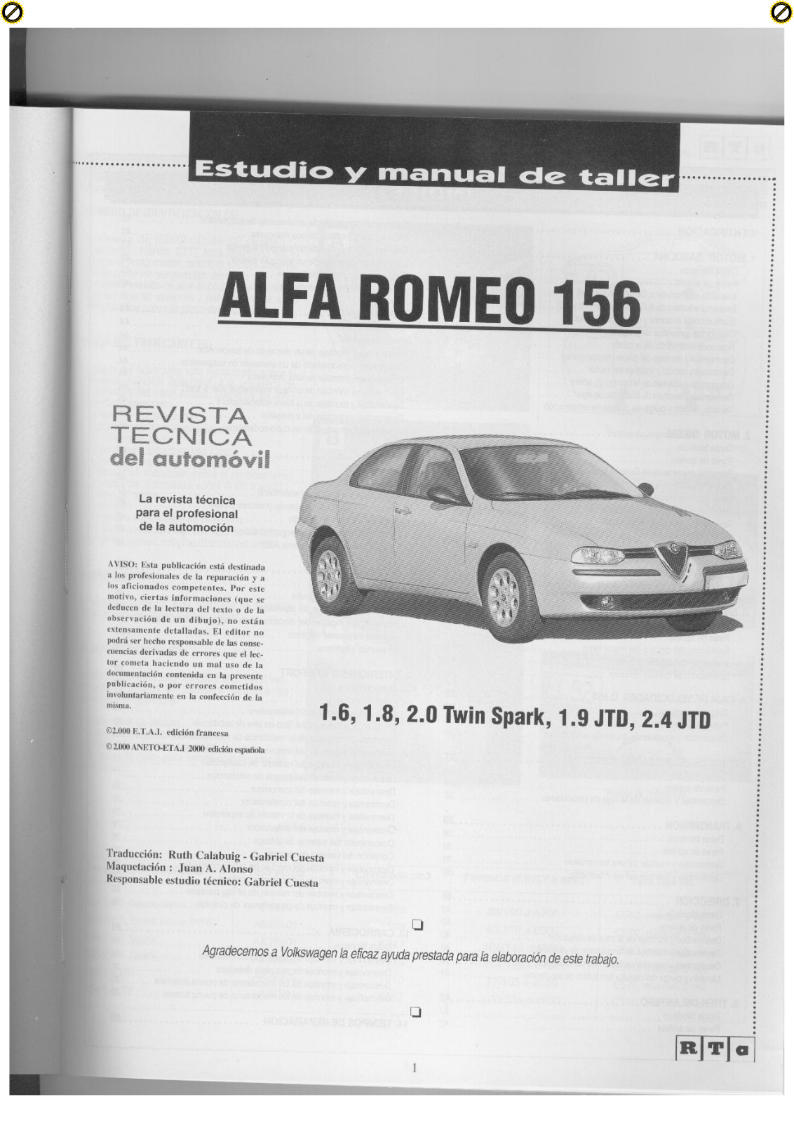 Alfa Romeo 156 Service Manual