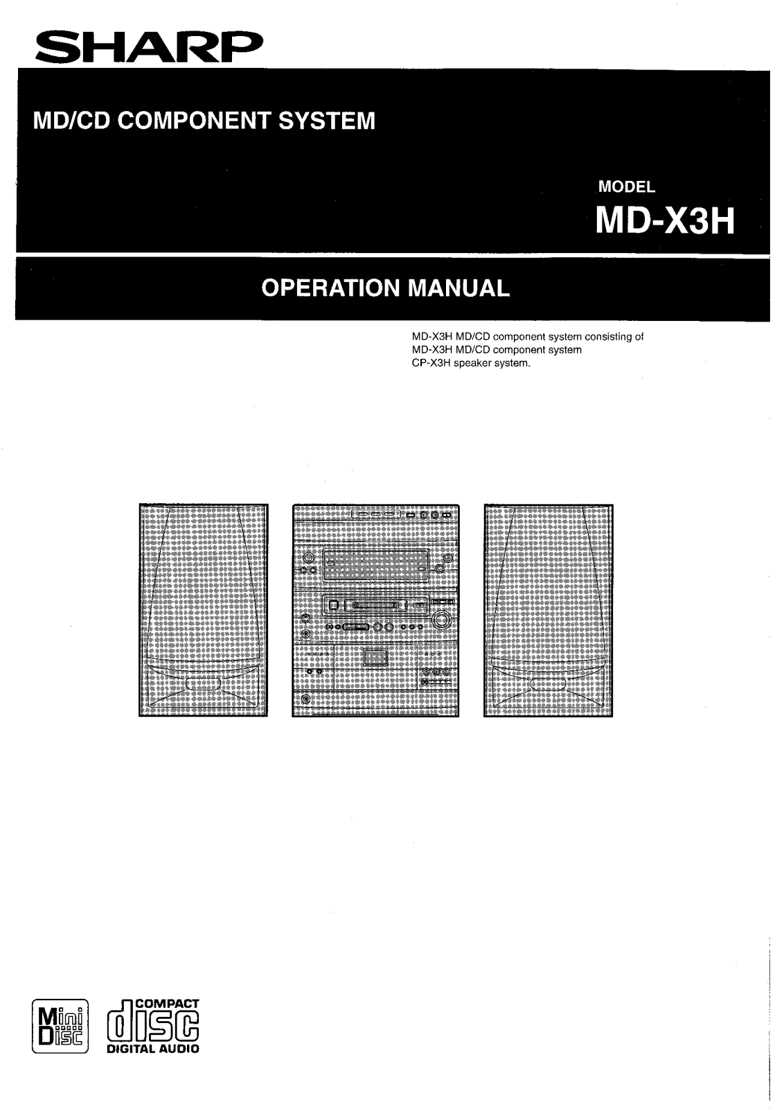 Sharp MDX-3-H Owners manual