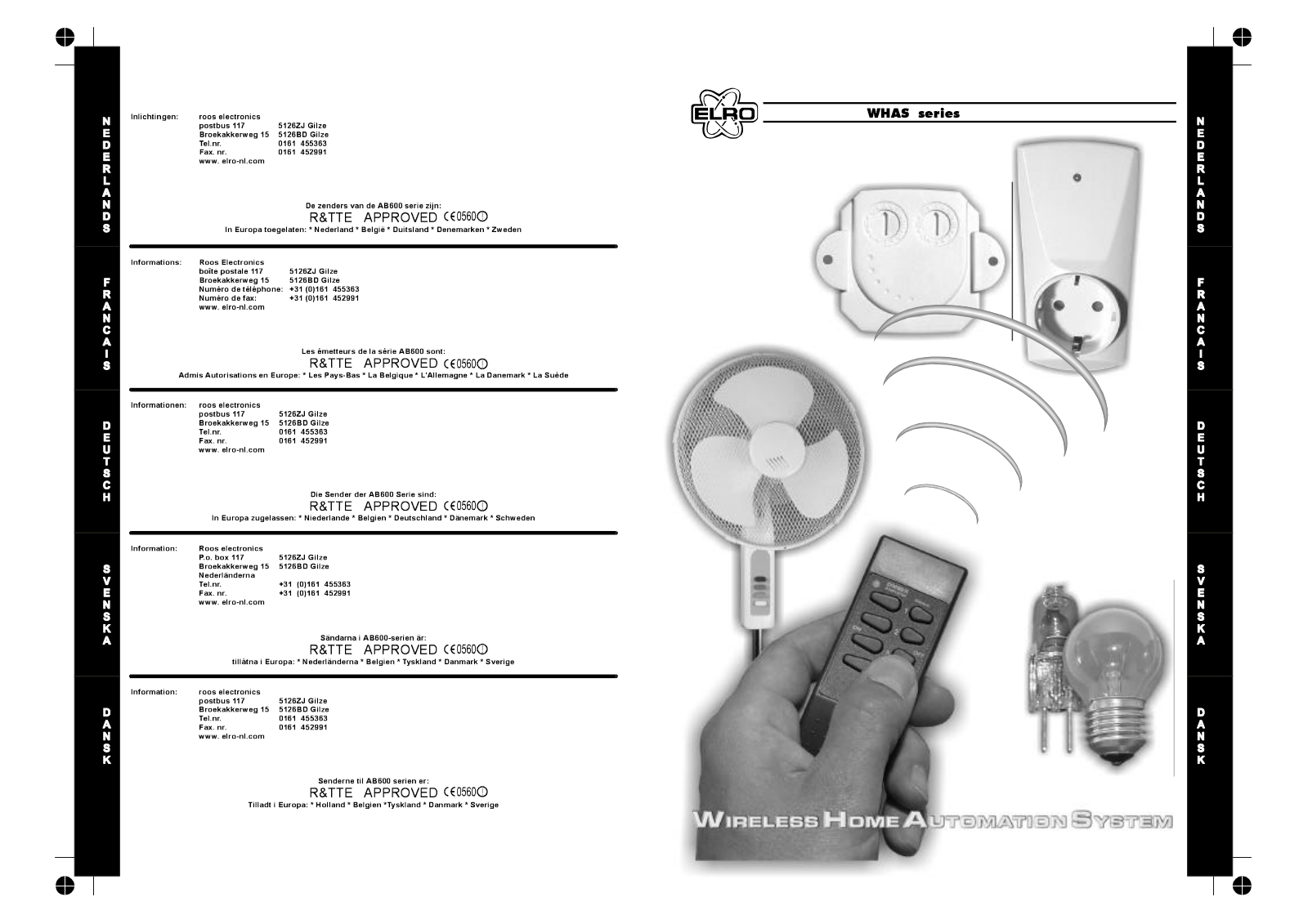 ELRO WHAS Series User manual