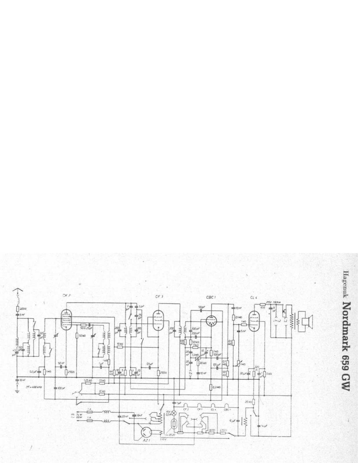 Hagenuk 659GW Cirquit Diagram