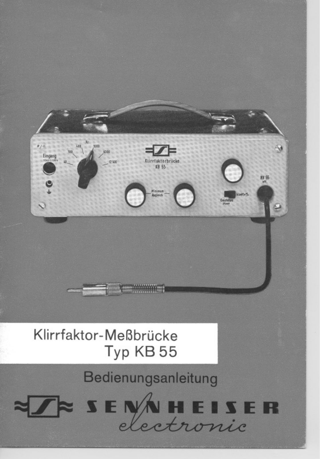 Sennheiser KB 55 Instruction Manual