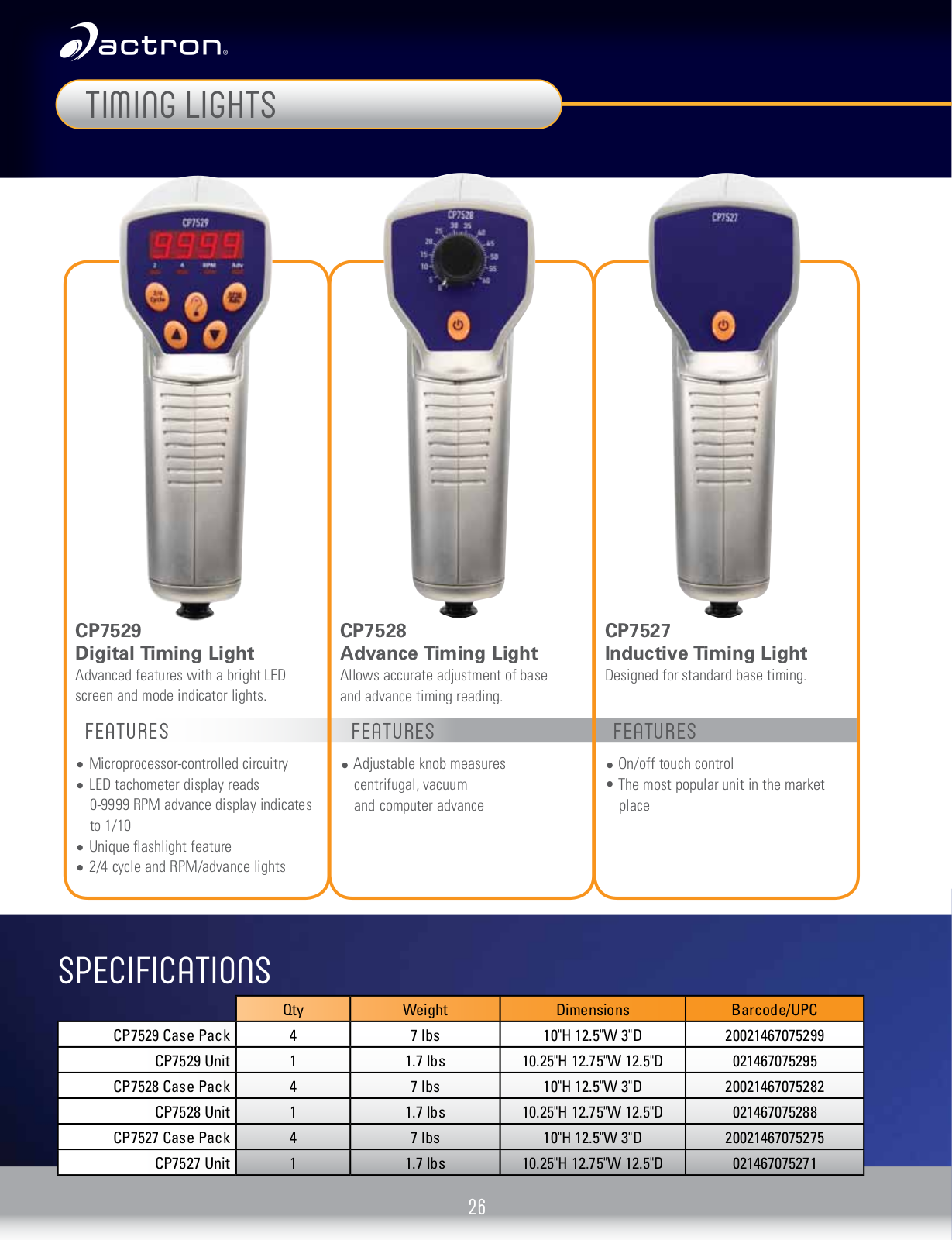 Actron CP7527, CP7528, CP7529 Product Brochure