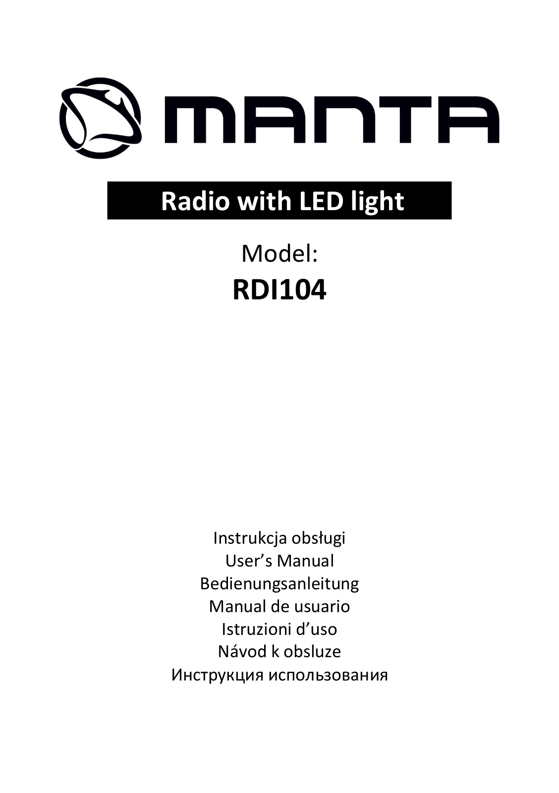 Manta RDI104 User Manual