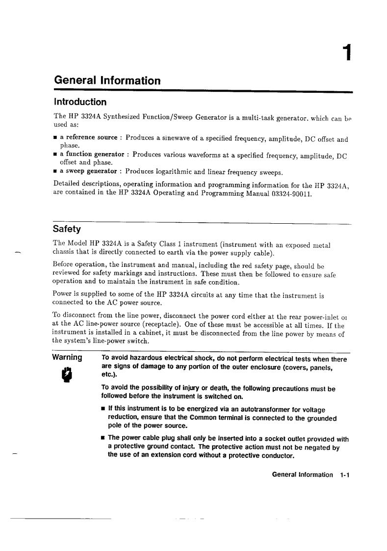 HP 3324A Service Manual