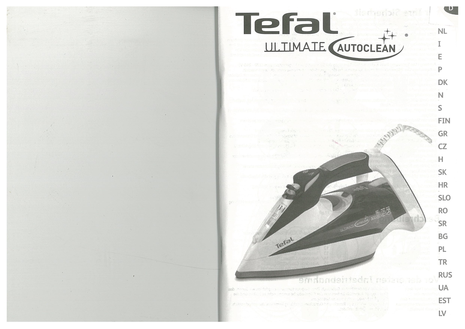 Tefal FV 9430E2, FV 9450E2 User Manual