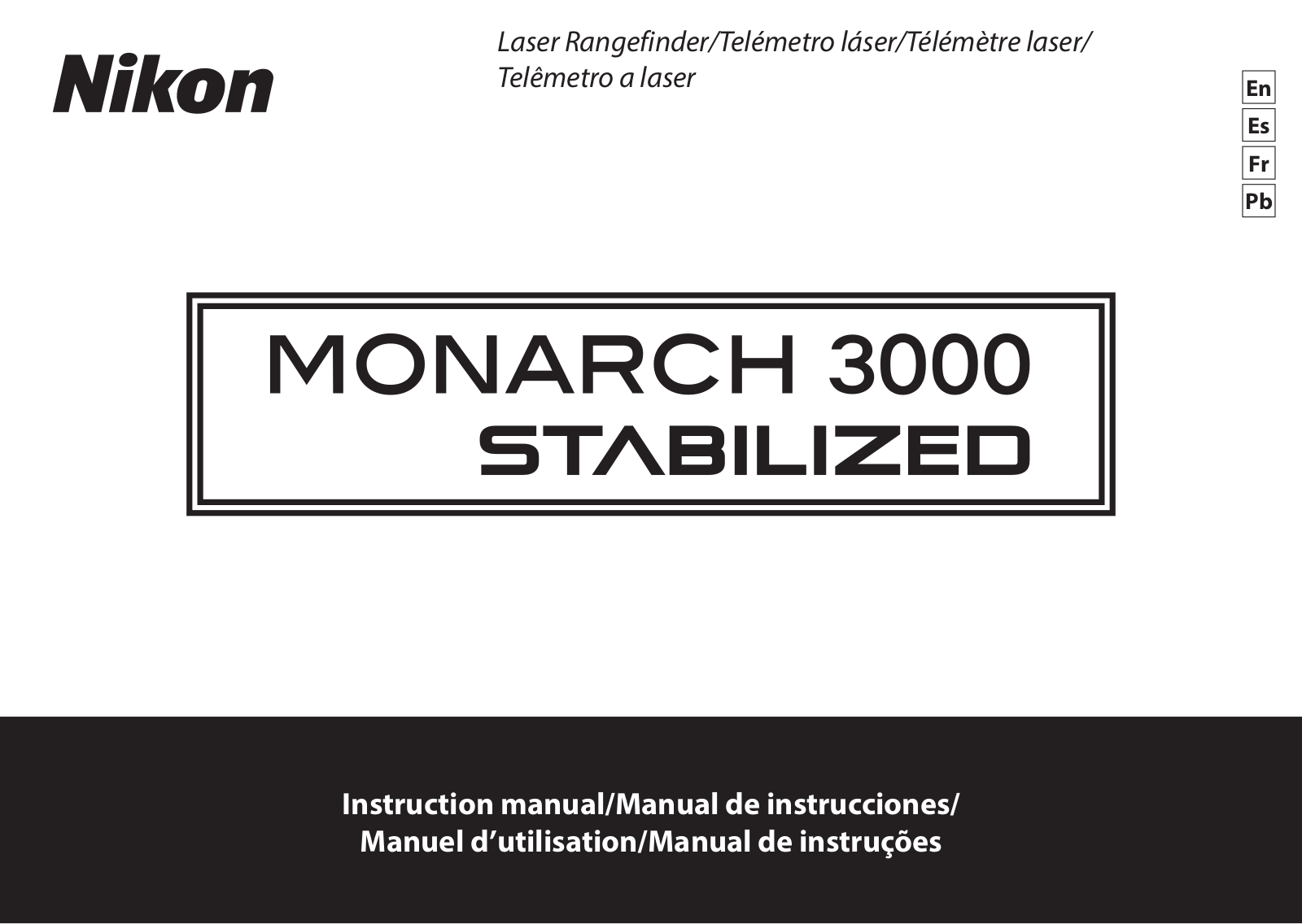 Nikon MONARCH 3000 STABILIZED Instruction Manual