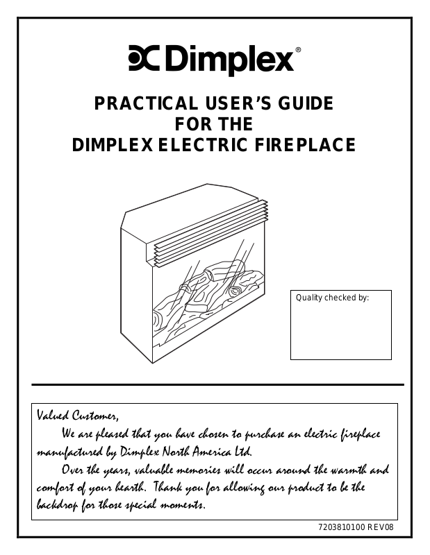 Dimplex Df2603 User Manual 8184