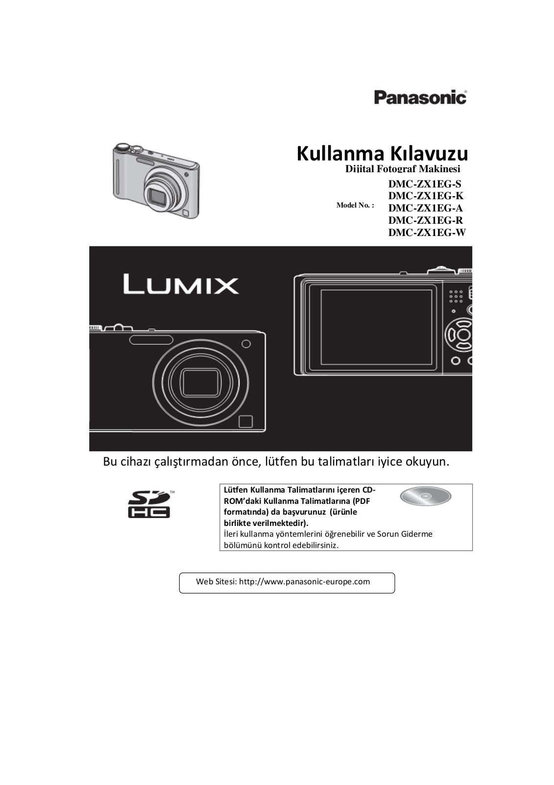 PANASONIC DMC-ZX1 User Manual