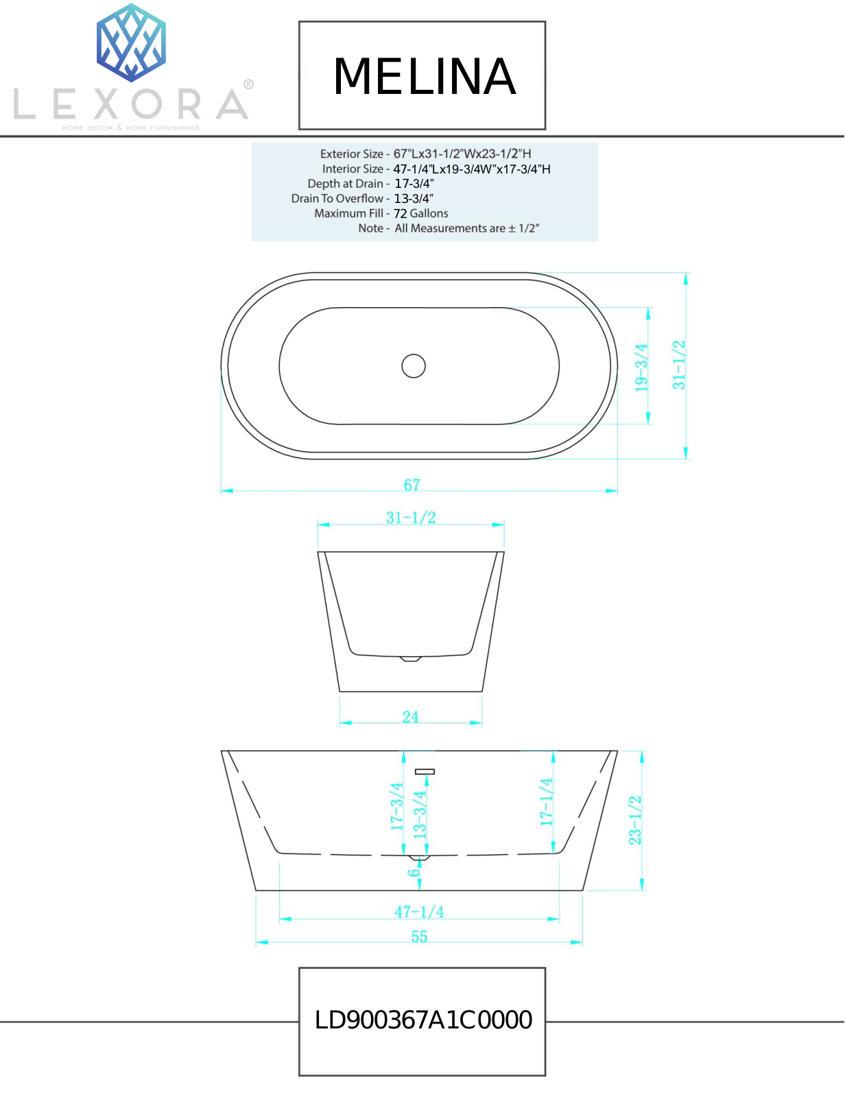 Lexora LD901167A1C0000 Specifications - ManualMachine.com