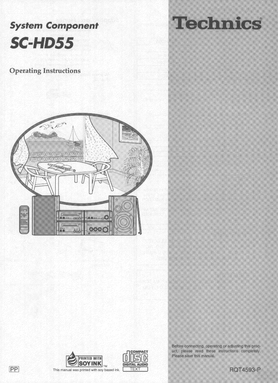 Technics SC-HD55, RQT4593-P User Manual