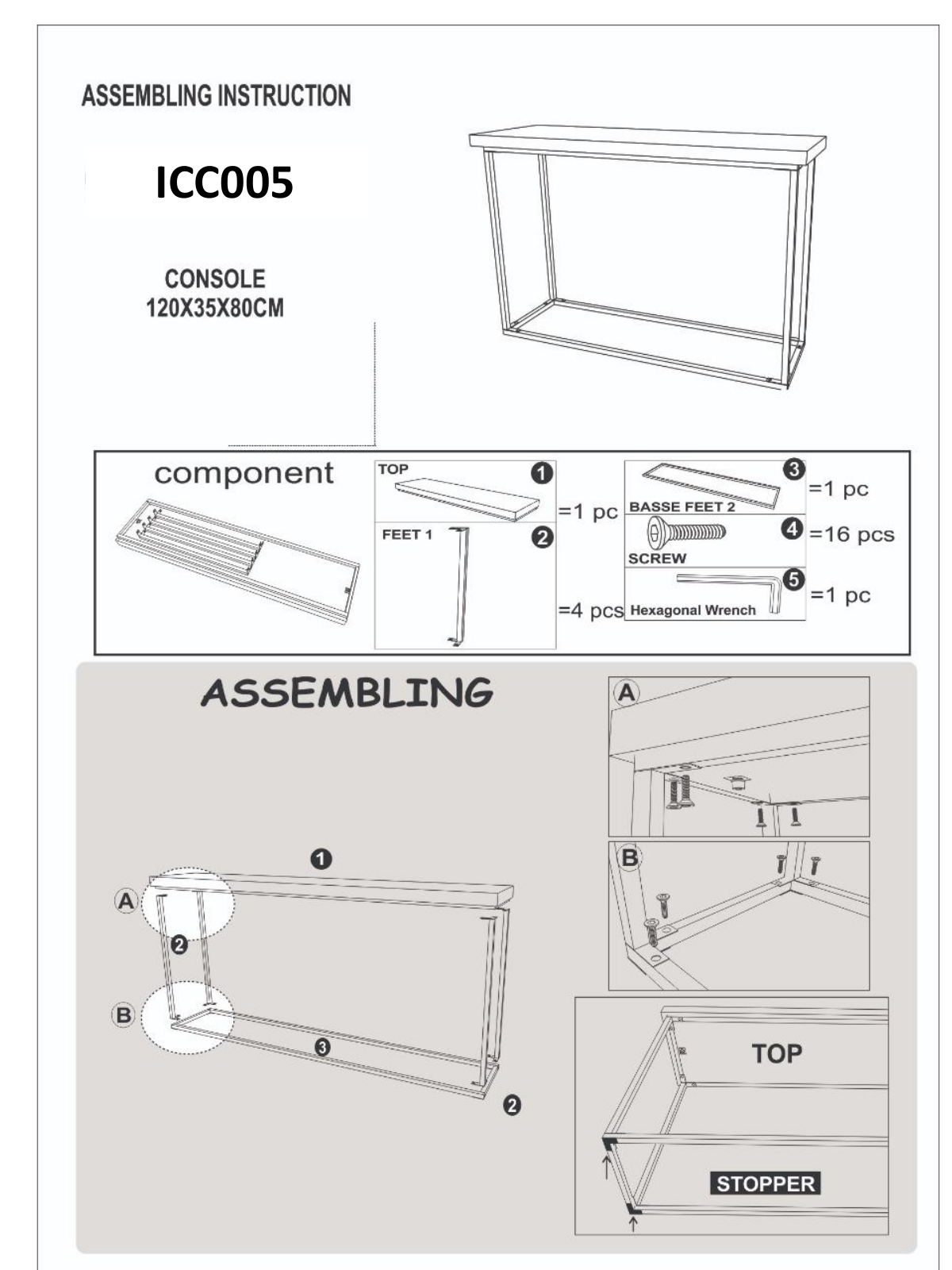 Casual Elements CID10208 Assembly Instructions - ManualMachine.com