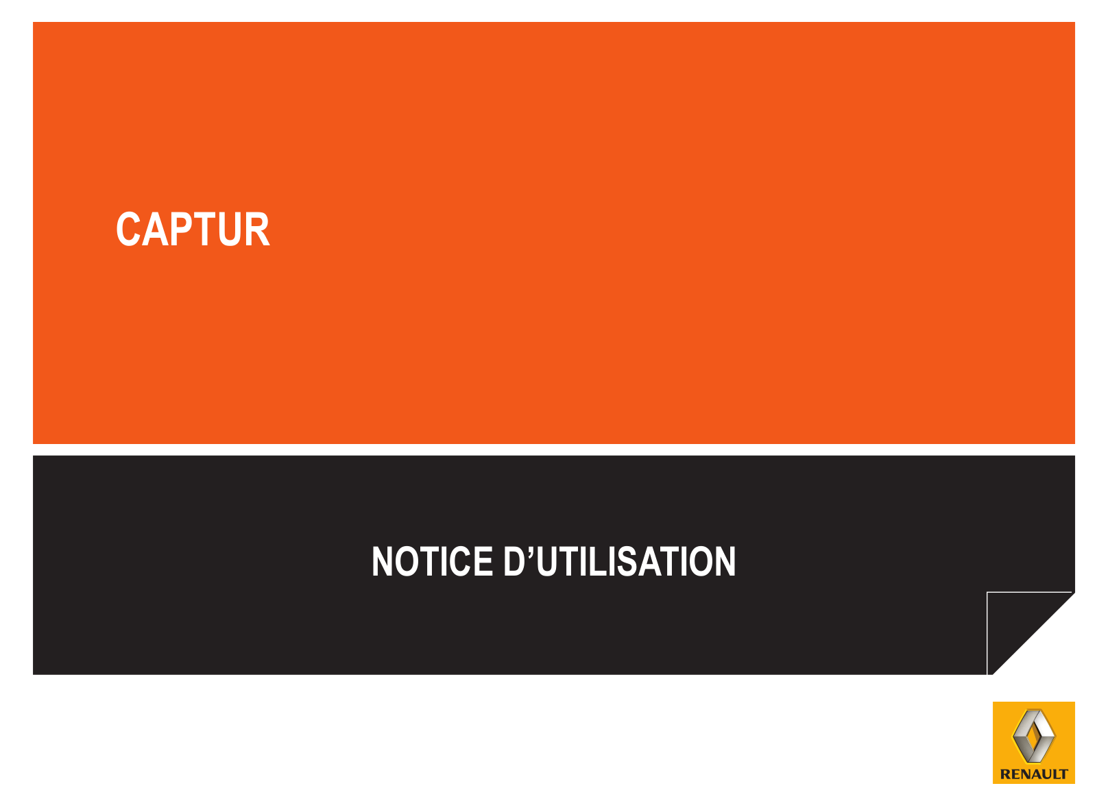 RENAULT CAPTUR 2013 User Manual