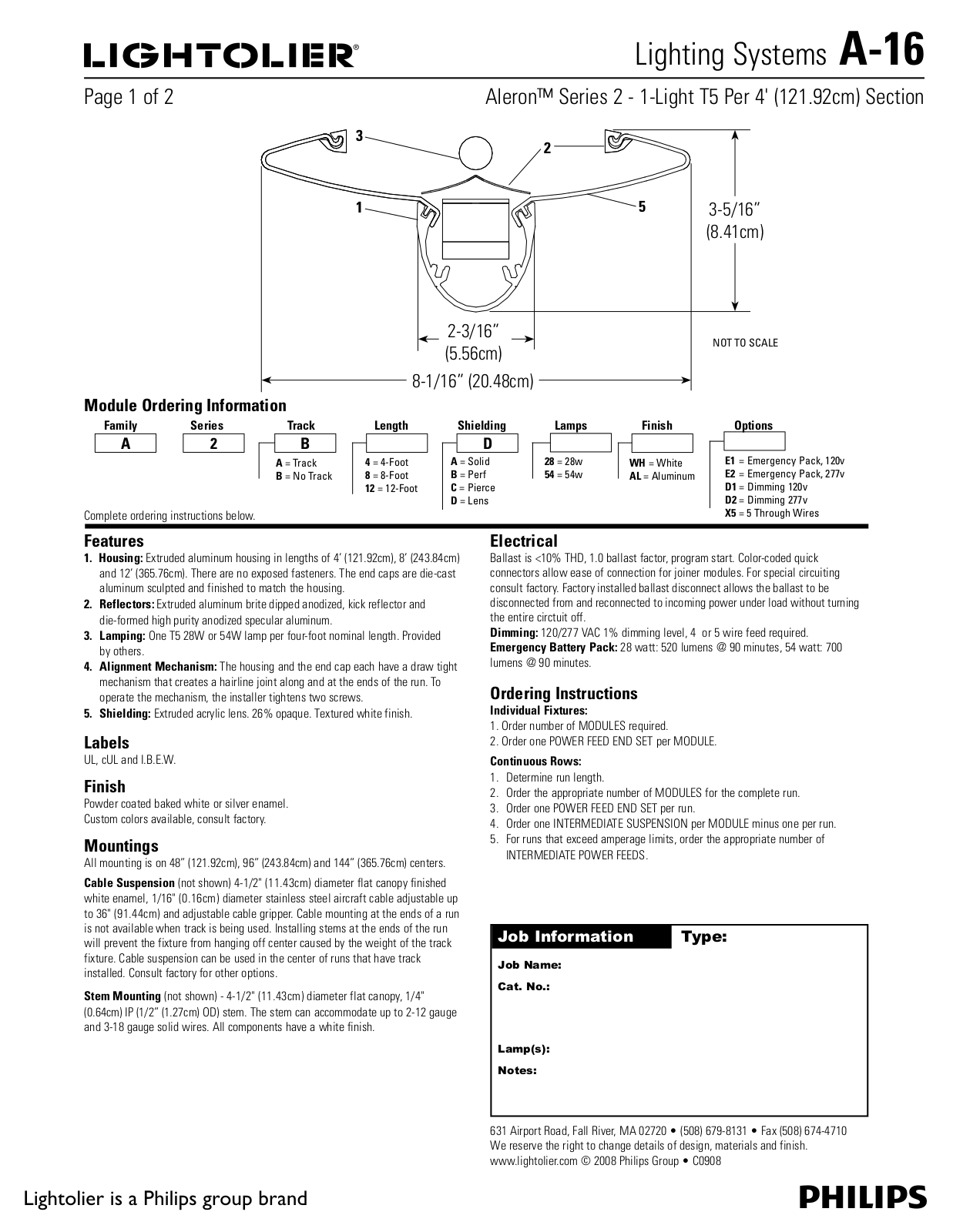 Lightolier A-16 User Manual