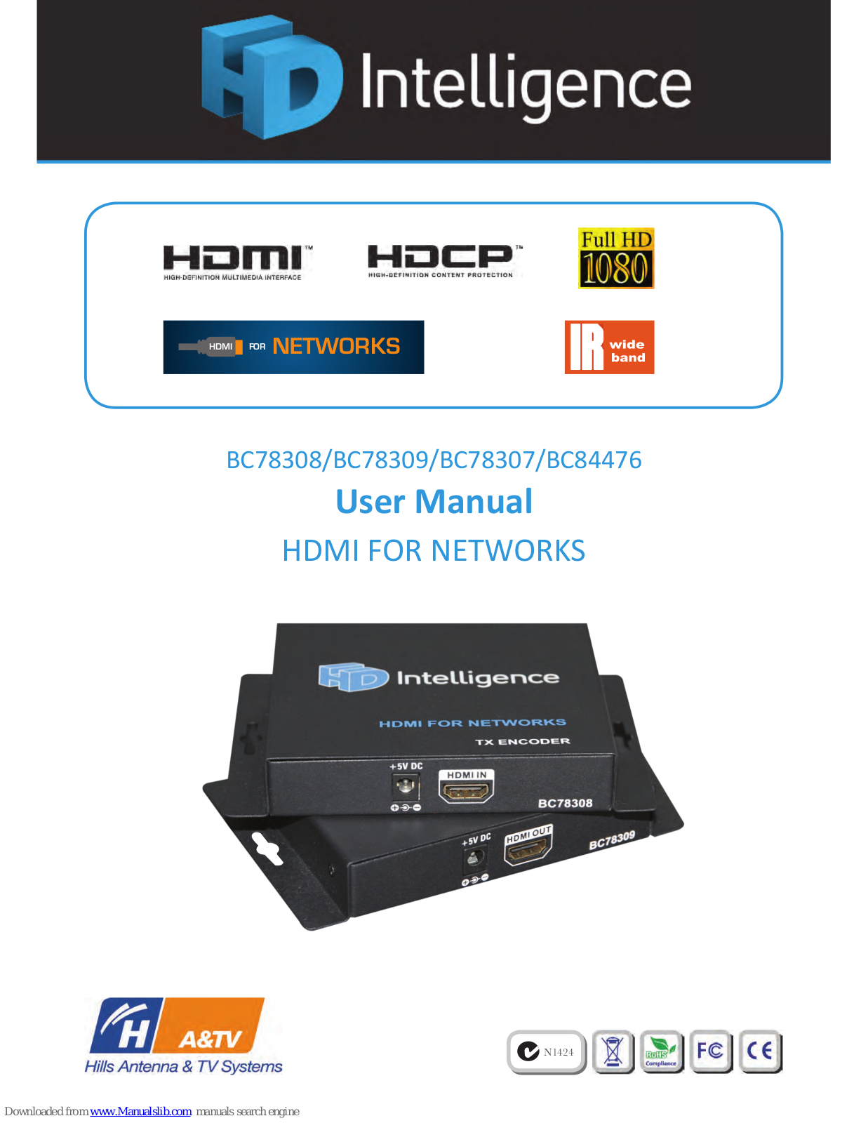 HD Intelligence BC78308, BC78307, BC78309, BC84476 User Manual - ManualMachine.com