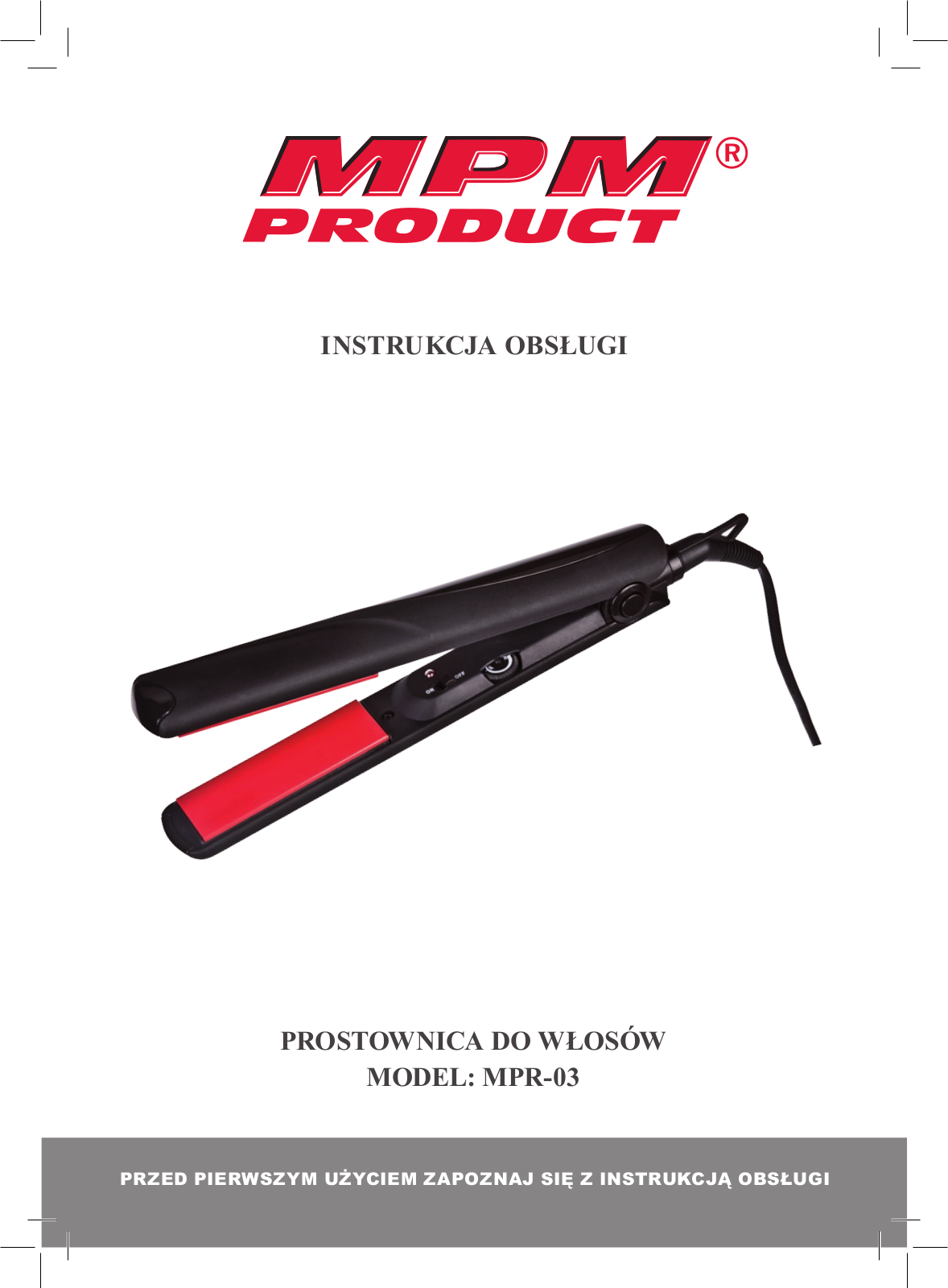 MPM MPR-03 User Manual