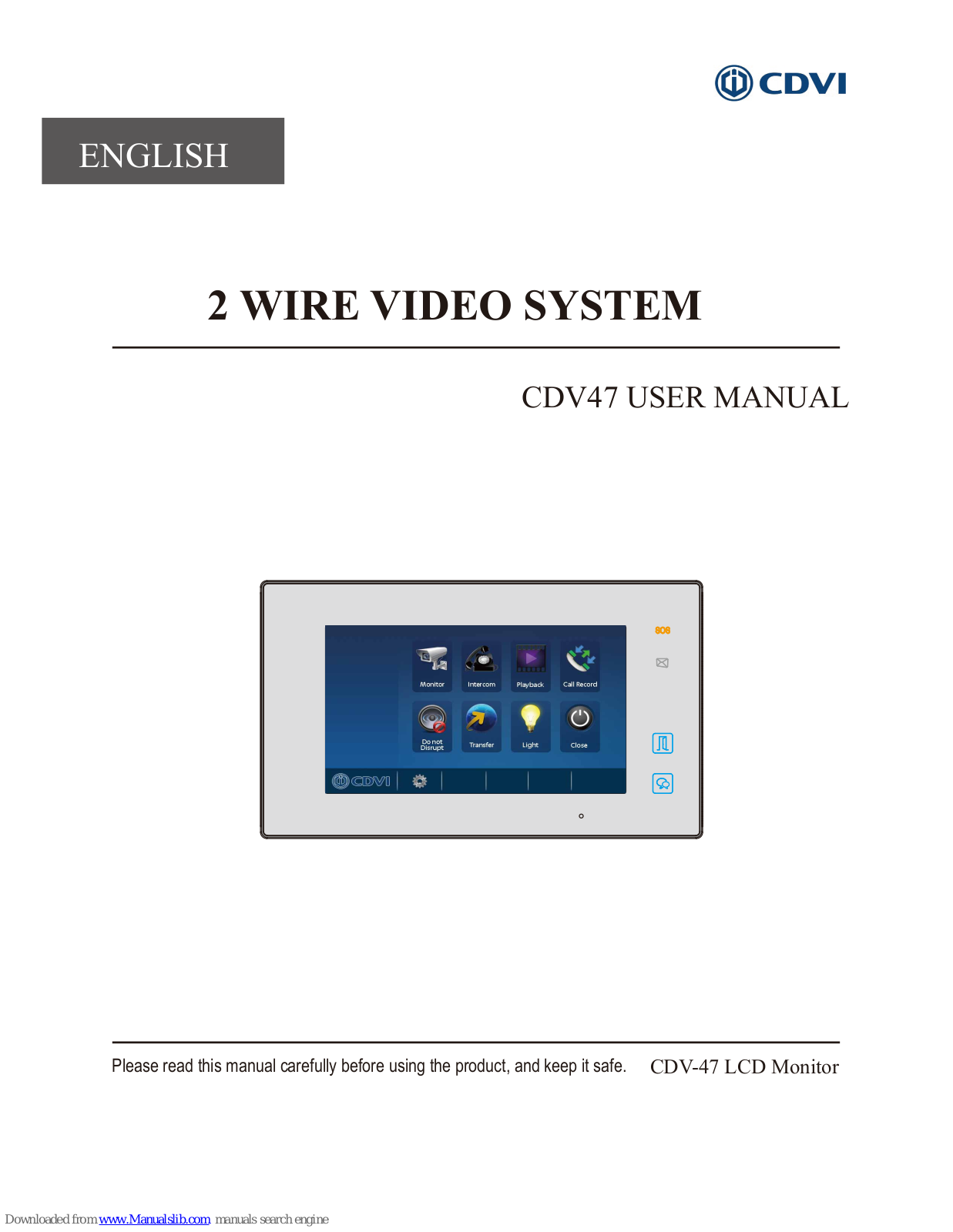 CDVI CDV47 User Manual