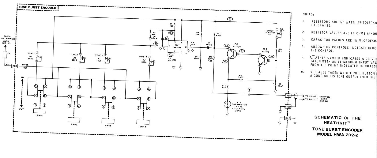 Heath Company HWA-202-2 Schematic