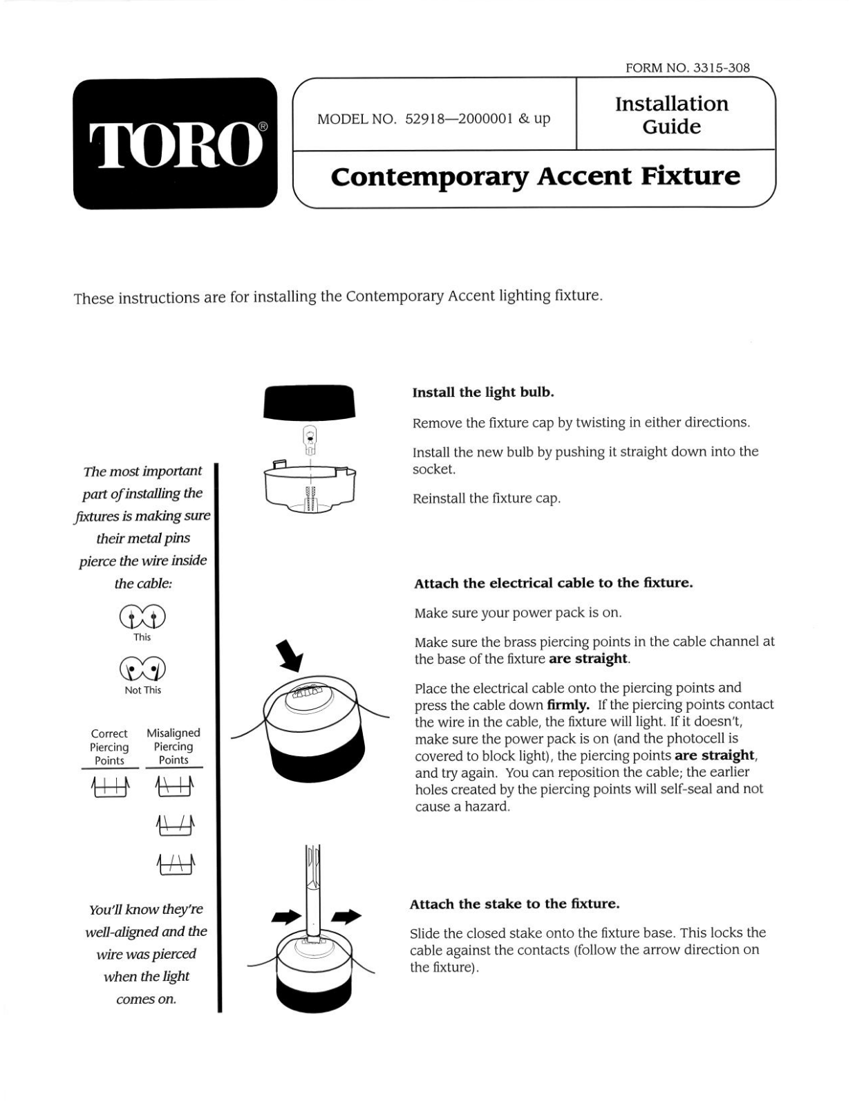 Toro 52918 Installation Instructions