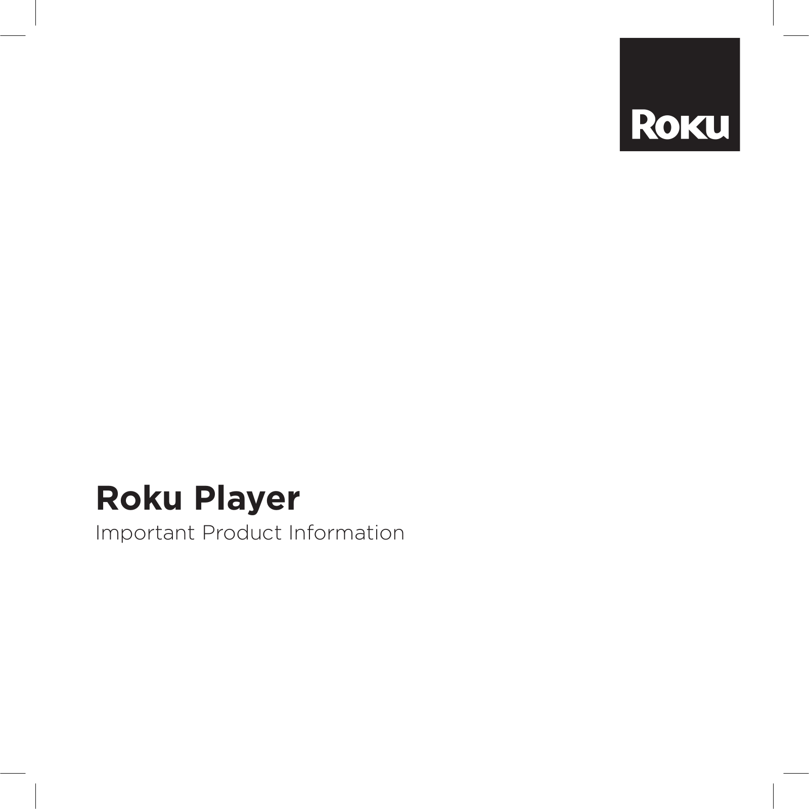 Roku RC03, RCB3 User Manual