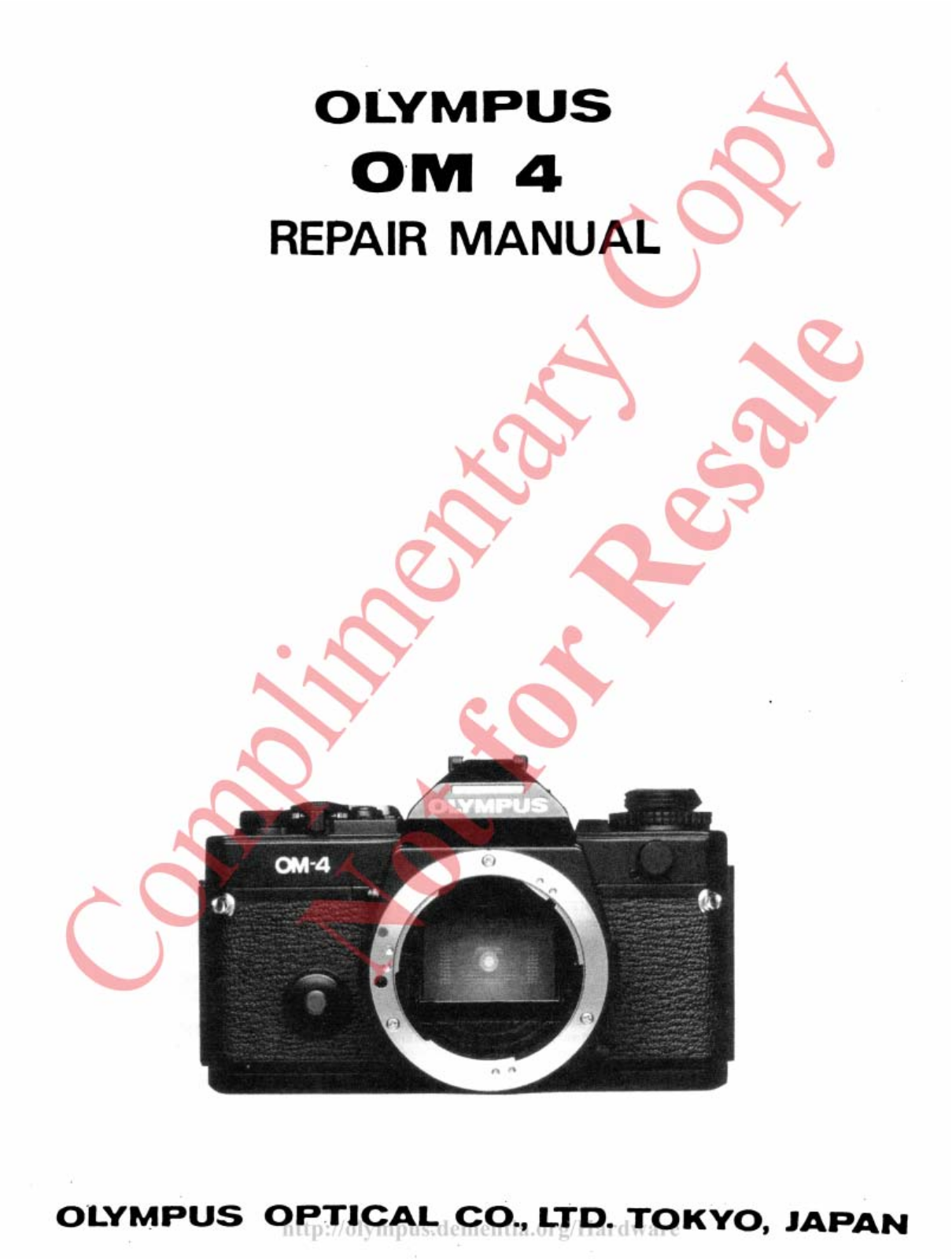 olympus OM 4 User Guide