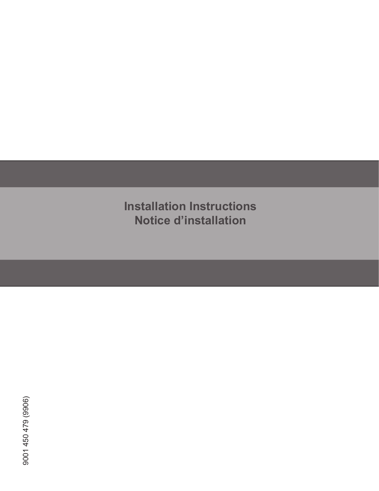 Bosch SGE53X52UC Installation Manual