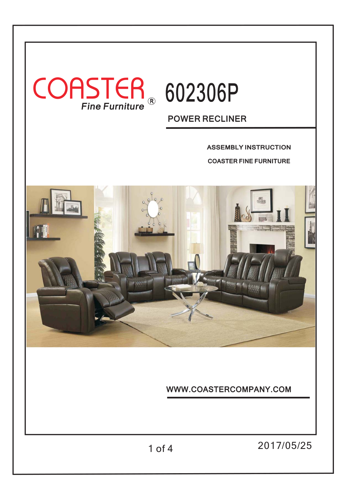 Coaster 602306P Assembly Guide