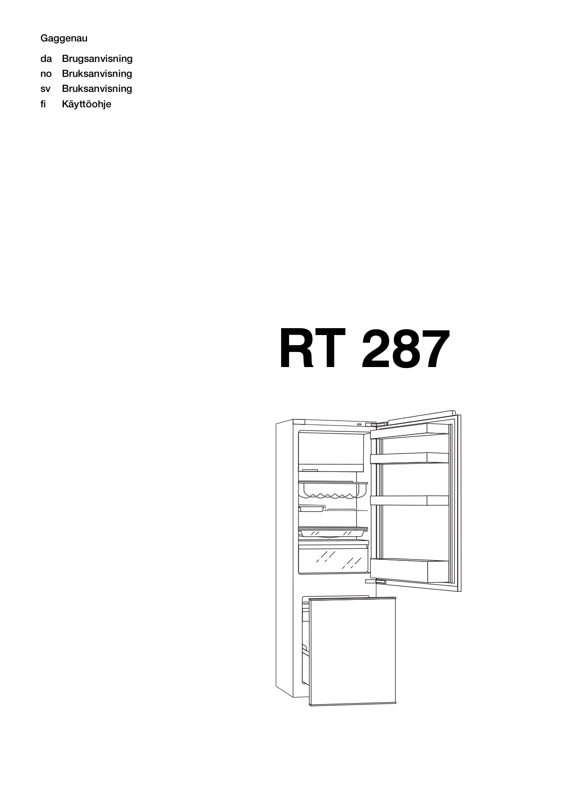 Gaggenau RT287202 User Manual