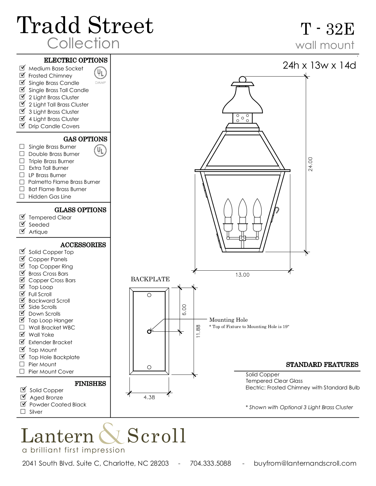 Lantern & Scroll LASC1085 Specifications - ManualMachine.com