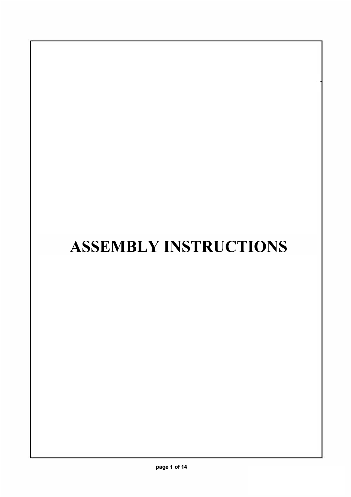 Union Rustic BNZB2332 Assembly Instructions - ManualMachine.com
