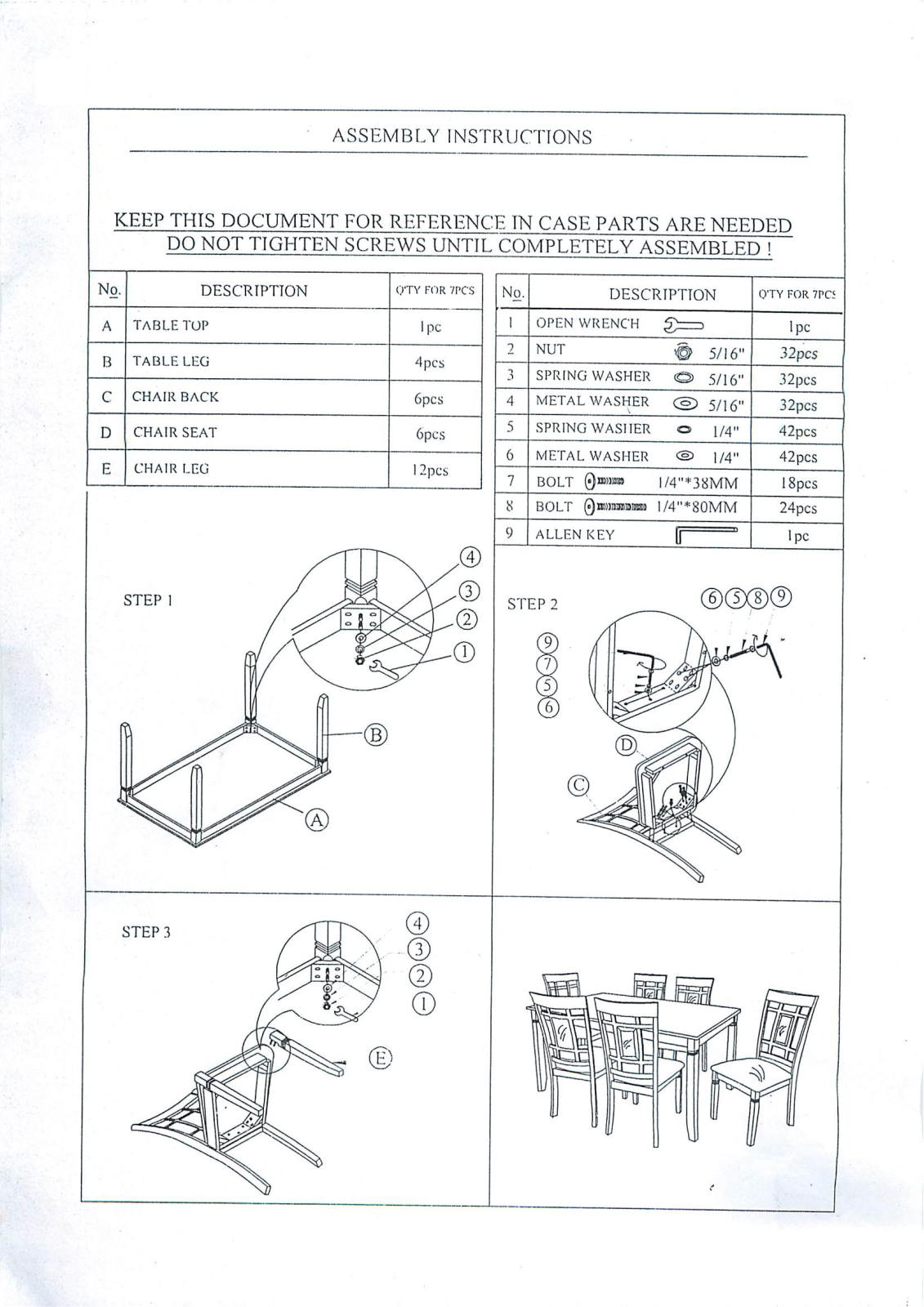Lark Manor™ RDBA7032 Assembly Instructions - ManualMachine.com
