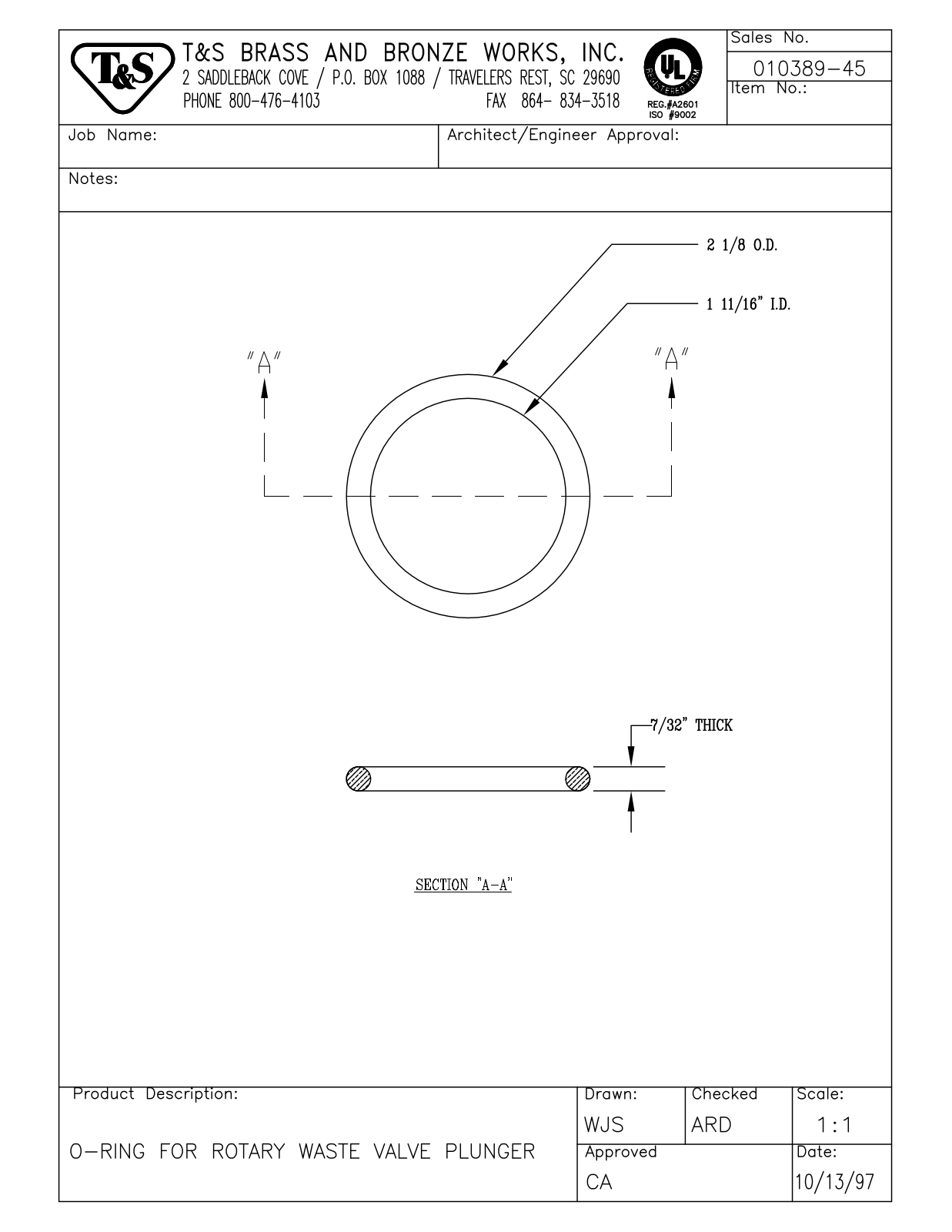 T&S Brass 010389-45 User Manual