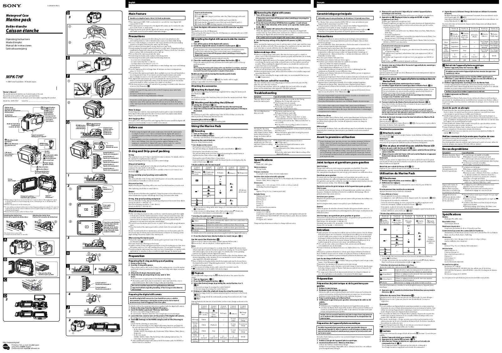 Sony MPK-THF User Manual