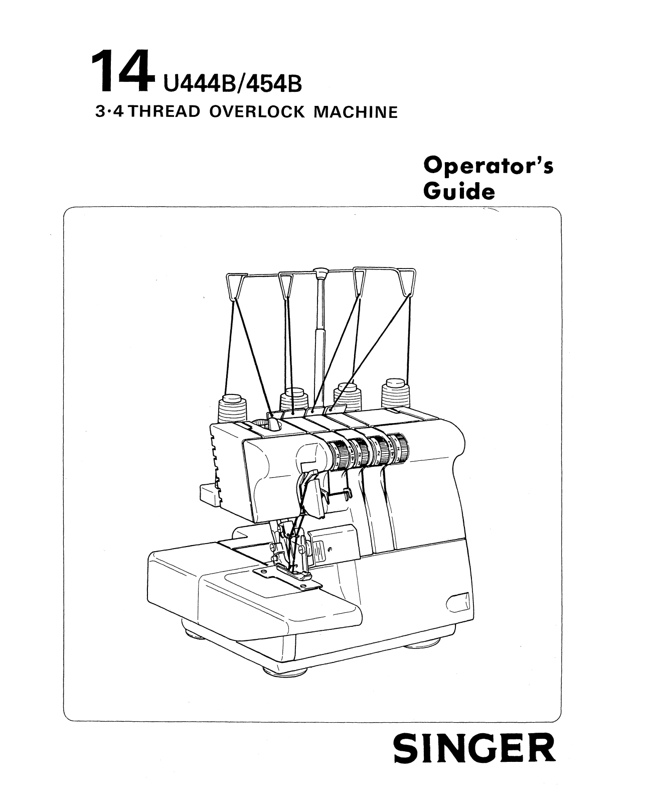 Singer 14U444B User Manual