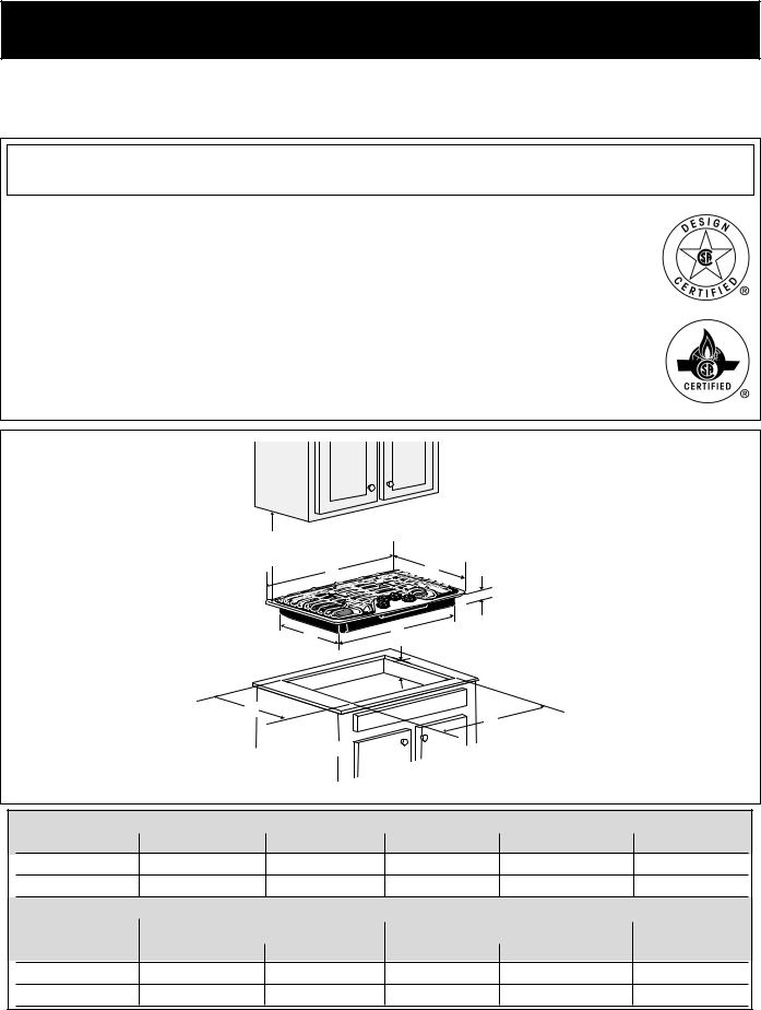 Electrolux EW30GC55GS, EW30GC55GW, EW30GC55GB, EW36GC55GB, EW36GC55GS Installation Guide